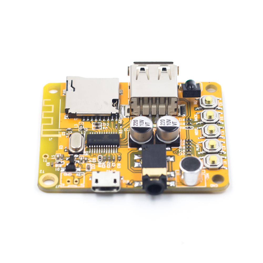 Плата аудиоприёмника c пультом Bluetooth AUX, MP3, батарейка в комплекте